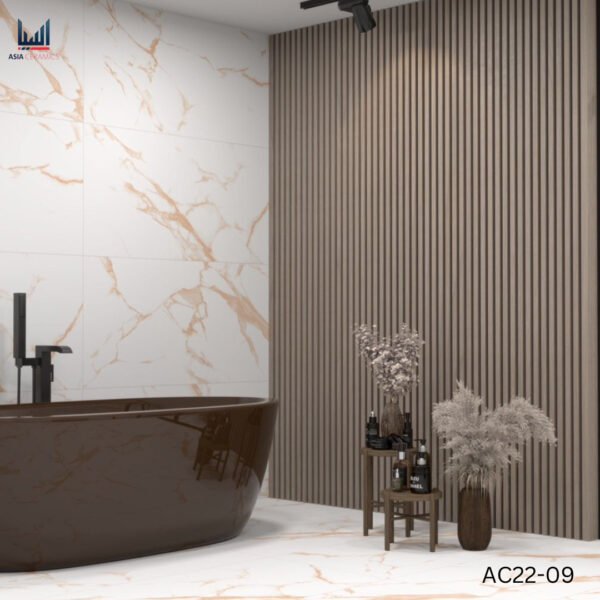 Indian Porcelain 60x120cm Satin Matt White Tiles For Home And Commercial Spaces-CodeAC22-09